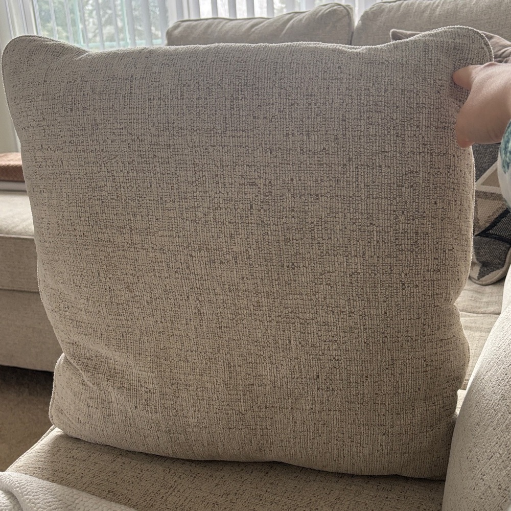 Cozy Cream Throw Pillow